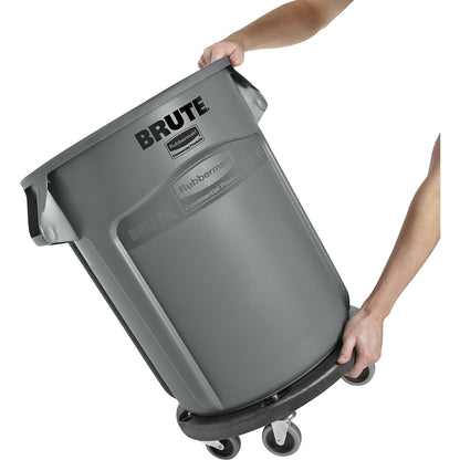 BRUTE® universal container with trolley, capacity 166 l, grey.