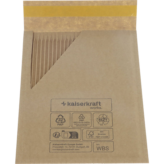 Wavebag™ Strong mailing bag, made of paper, pack of 75, internal LxW 150 x 207.5 mm.