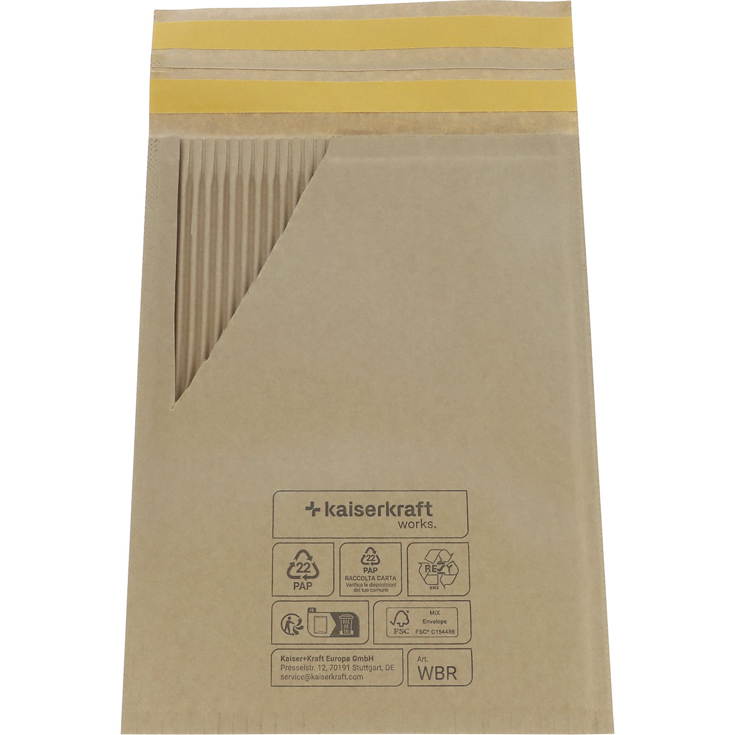 Wavebag™ Return mailing bag, suitable for returns and made of paper, pack of 75, internal LxW 180 x 260 mm.