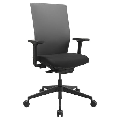 AirWork G office swivel chair, synchronised mechanism with sliding seat, grey.