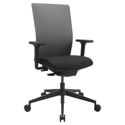AirWork G office swivel chair, synchronised mechanism with sliding seat, grey.