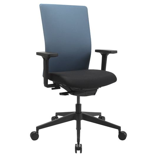AirWork G office swivel chair, synchronised mechanism with sliding seat, petrol.