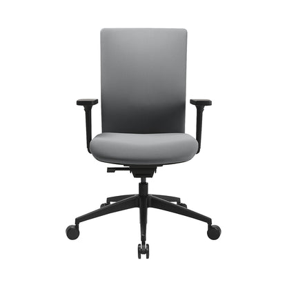 SITNESS AirWork G office swivel chair, synchronous mechanism, with arm rests, grey.