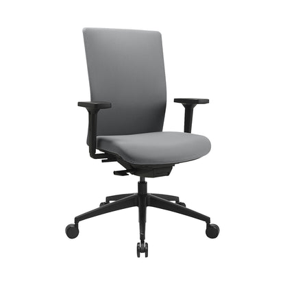 SITNESS AirWork G office swivel chair, synchronous mechanism, with arm rests, grey.