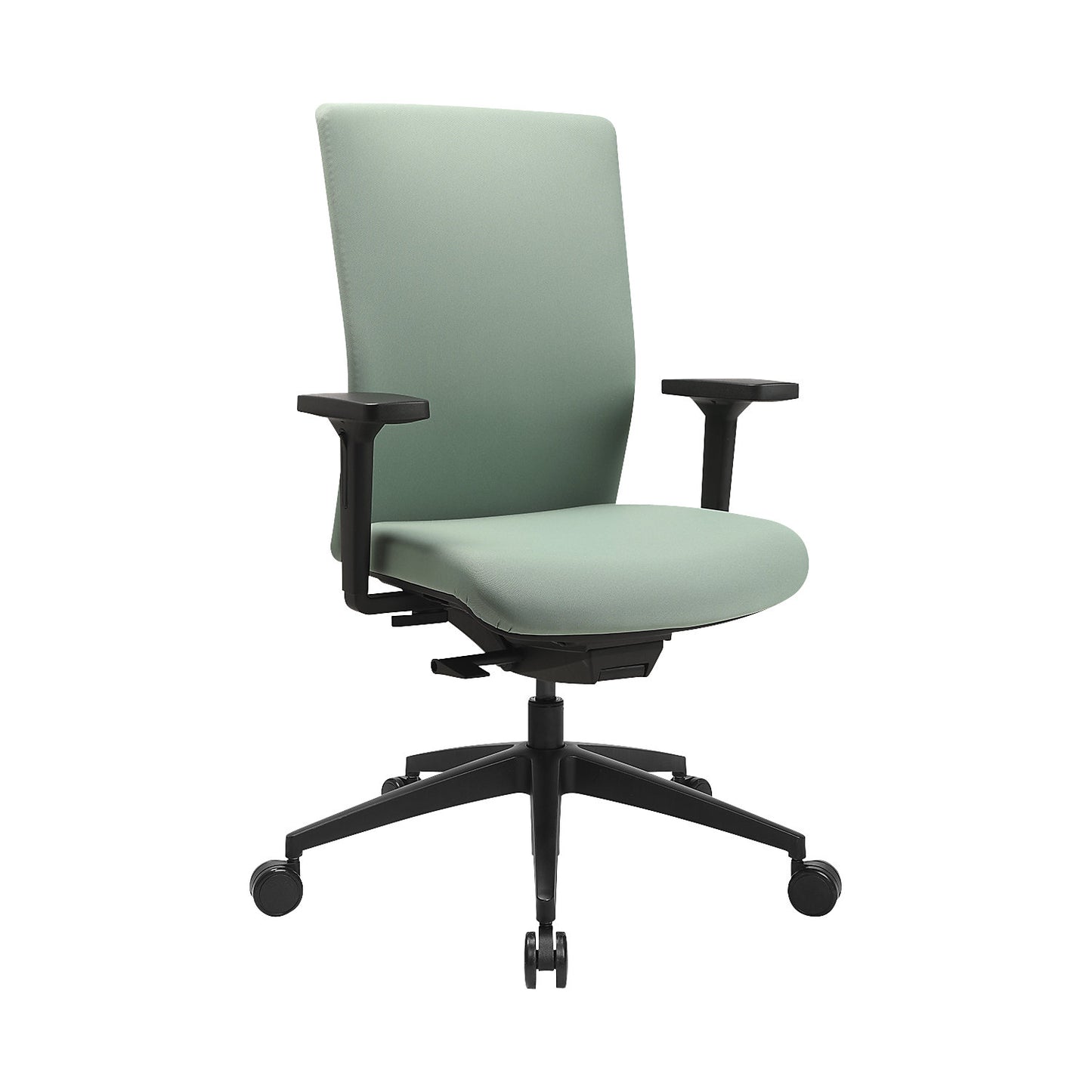 SITNESS AirWork G office swivel chair, synchronous mechanism, with arm rests, mint green.