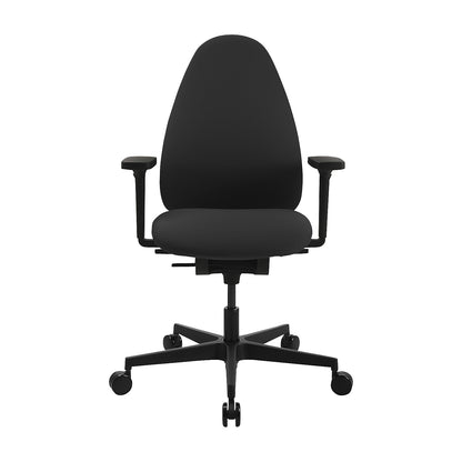 SOFT SITNESS Art G office swivel chair, synchronous mechanism, with arm rests, black.