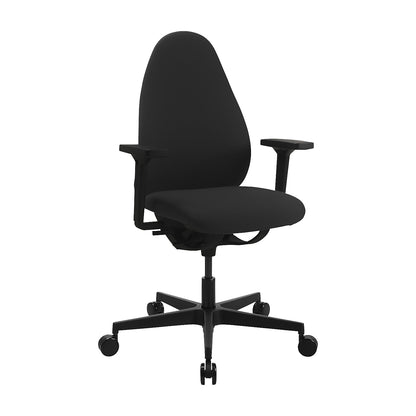 SOFT SITNESS Art G office swivel chair, synchronous mechanism, with arm rests, black.