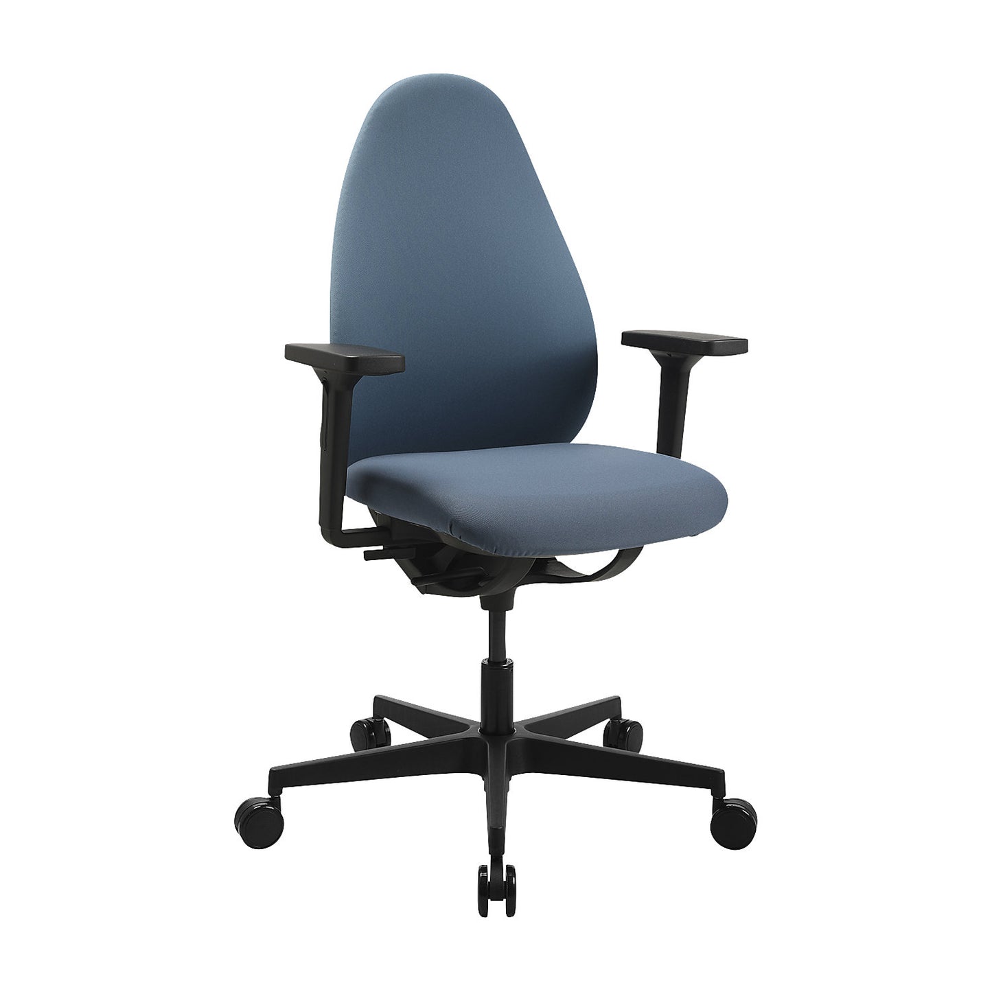 SOFT SITNESS Art G office swivel chair, synchronous mechanism, with arm rests, petrol.