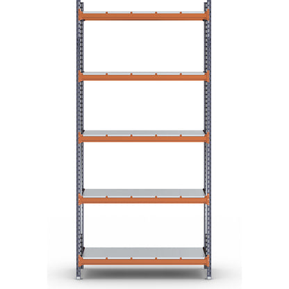 Wide span shelving unit, max. bay load 6000 kg, HxWxD 3000 x 1448 x 600 mm, standard shelf unit.