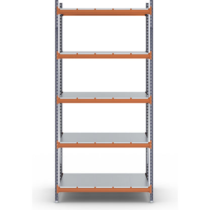 Wide span shelving unit, max. bay load 6000 kg, HxWxD 3000 x 1448 x 1100 mm, standard shelf unit.