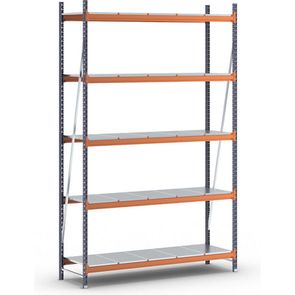 Wide span shelving unit, max. bay load 6000 kg, HxWxD 3000 x 1923 x 600 mm, standard shelf unit.
