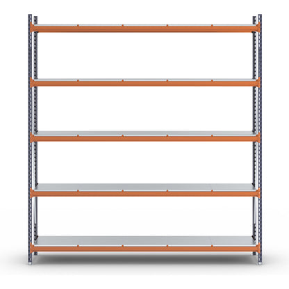 Wide span shelving unit, max. bay load 6000 kg, HxWxD 3000 x 2798 x 600 mm, standard shelf unit.