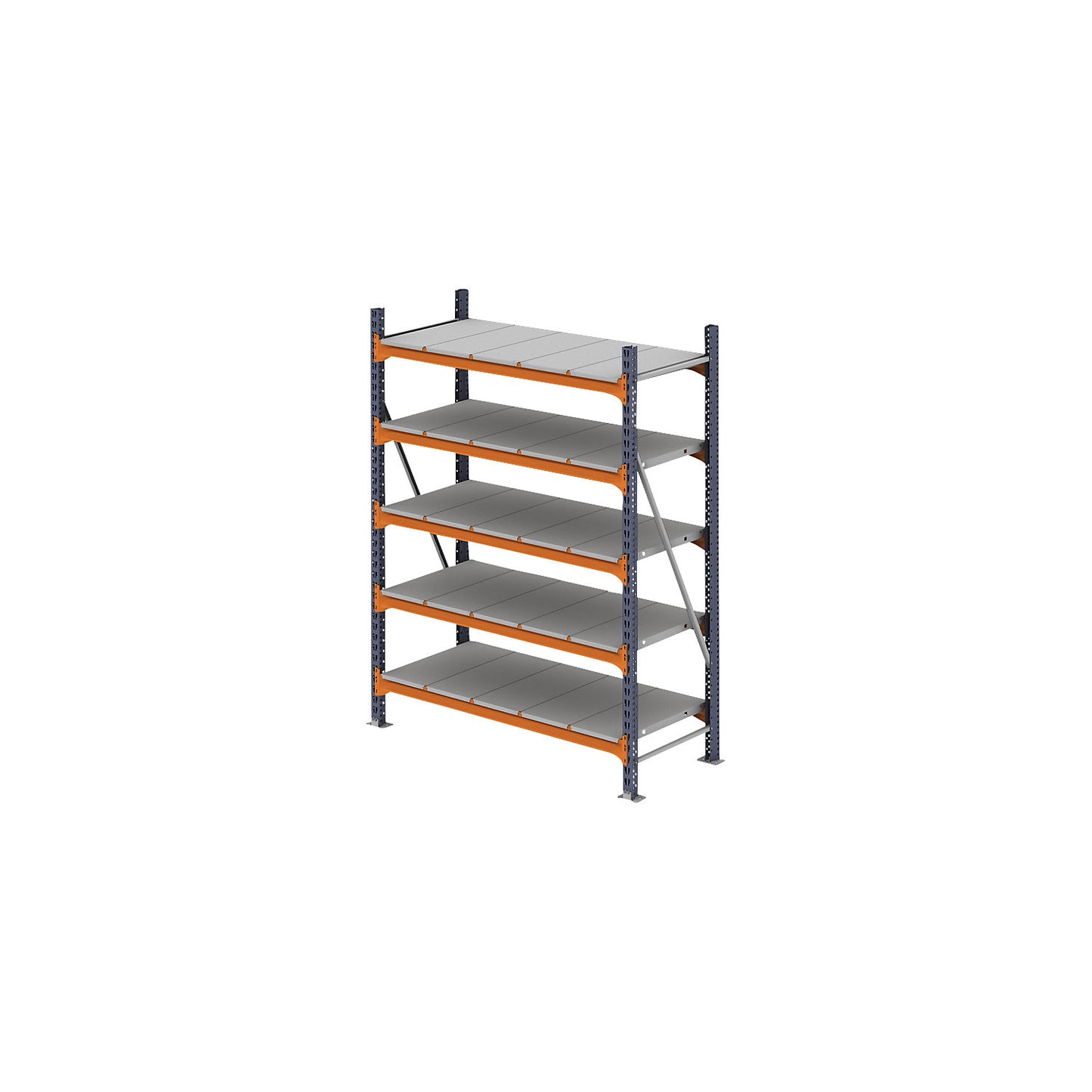 Wide span shelving unit, max. bay load 6000 kg, HxWxD 3000 x 2323 x 1100 mm, standard shelf unit.
