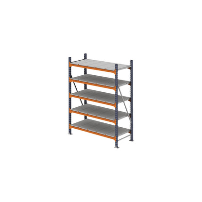 Wide span shelving unit, max. bay load 6000 kg, HxWxD 3000 x 2323 x 1100 mm, standard shelf unit.