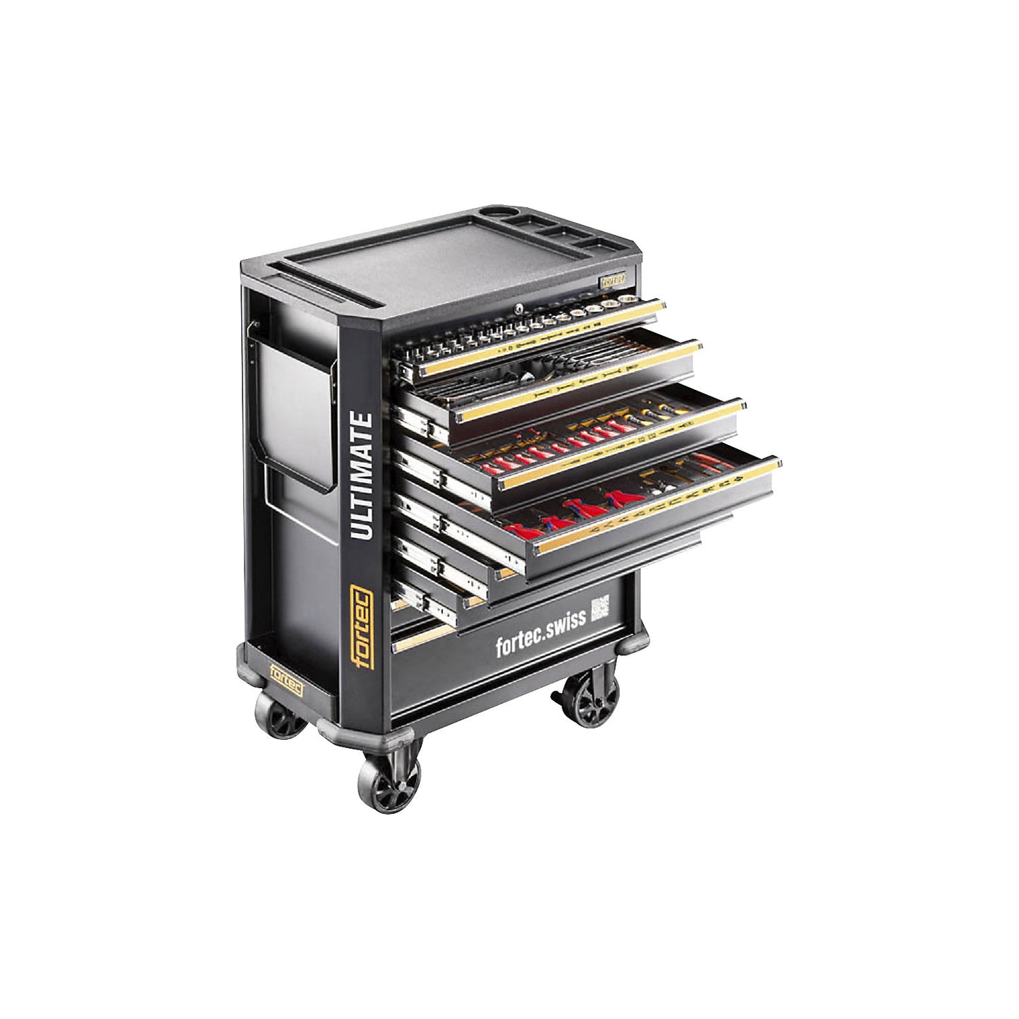 ULTIMATE workshop trolley, filled, includes 706 tools, HxWxD 1030 x 750 x 475 mm.