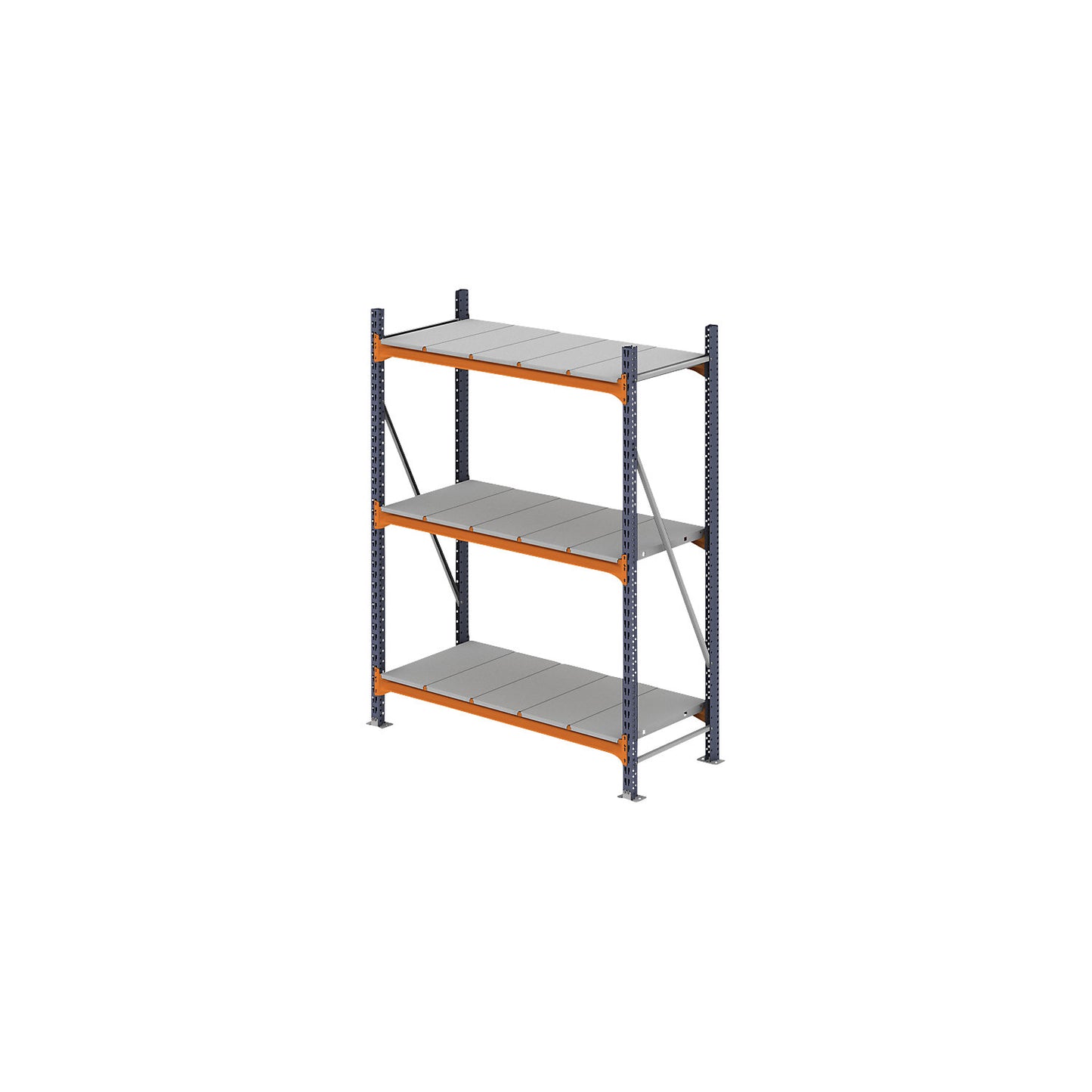 Wide span shelving unit, max. bay load 6000 kg, HxWxD 2000 x 1448 x 800 mm, standard shelf unit.