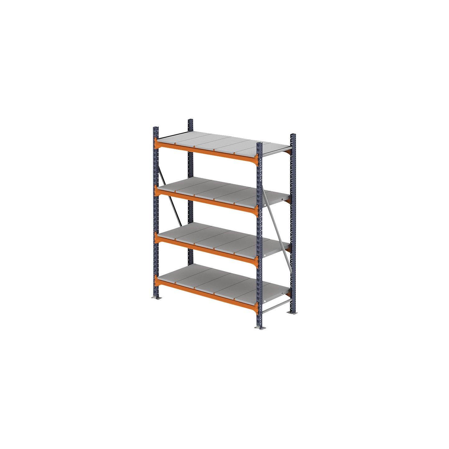 Wide span shelving unit, max. bay load 6000 kg, HxWxD 2500 x 2323 x 1100 mm, standard shelf unit.