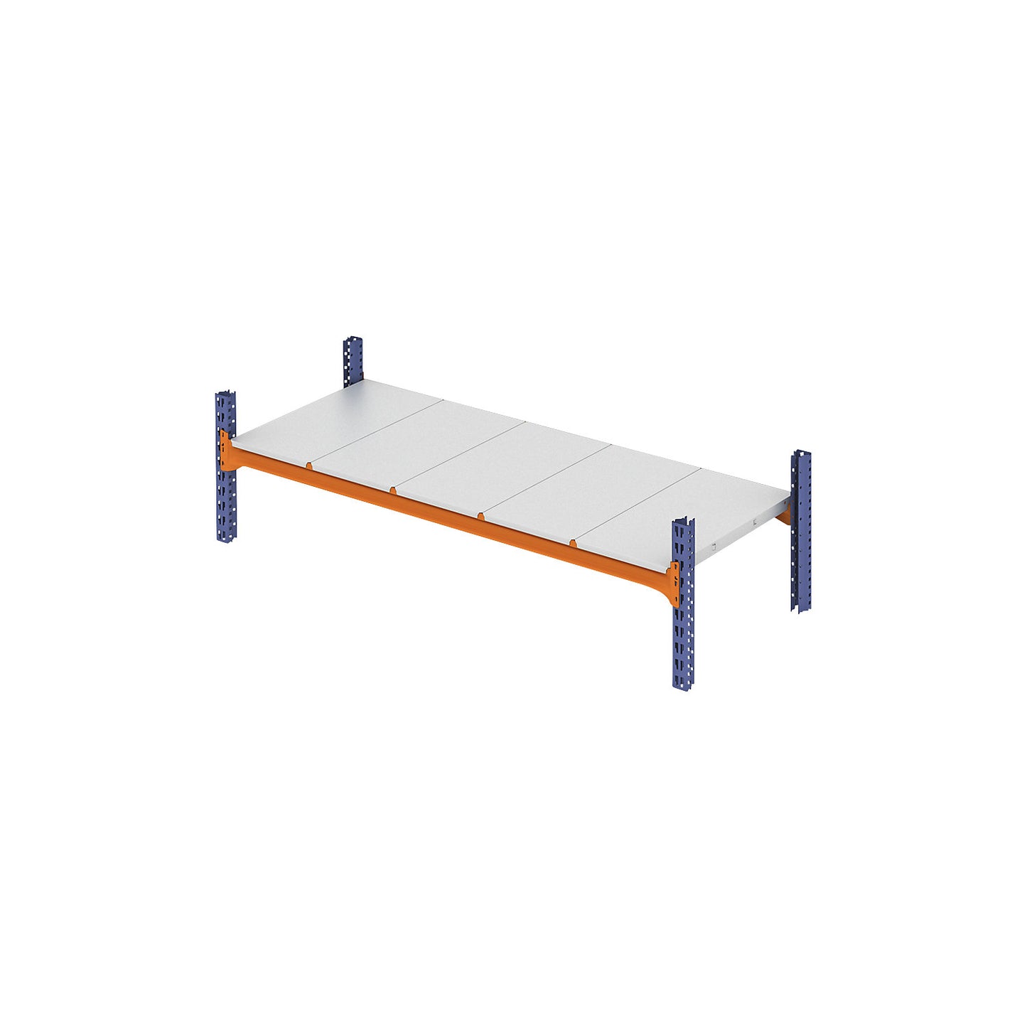 Shelf for wide span shelving units, with zinc plated steel shelves, WxD 2225 x 800 mm.