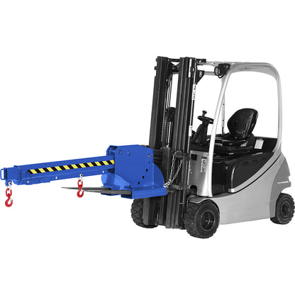 Telescopic loader, height adjustable in 5 levels, max. load 1250 - 8000 kg, gentian blue.