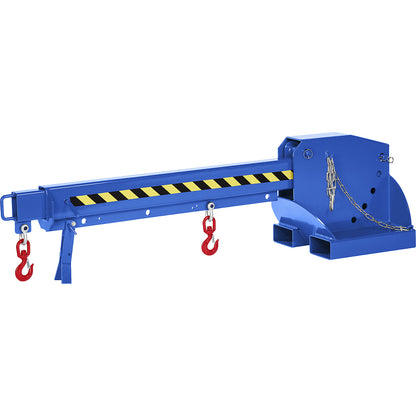 Telescopic loader, height adjustable in 5 levels, max. load 1250 - 8000 kg, gentian blue.