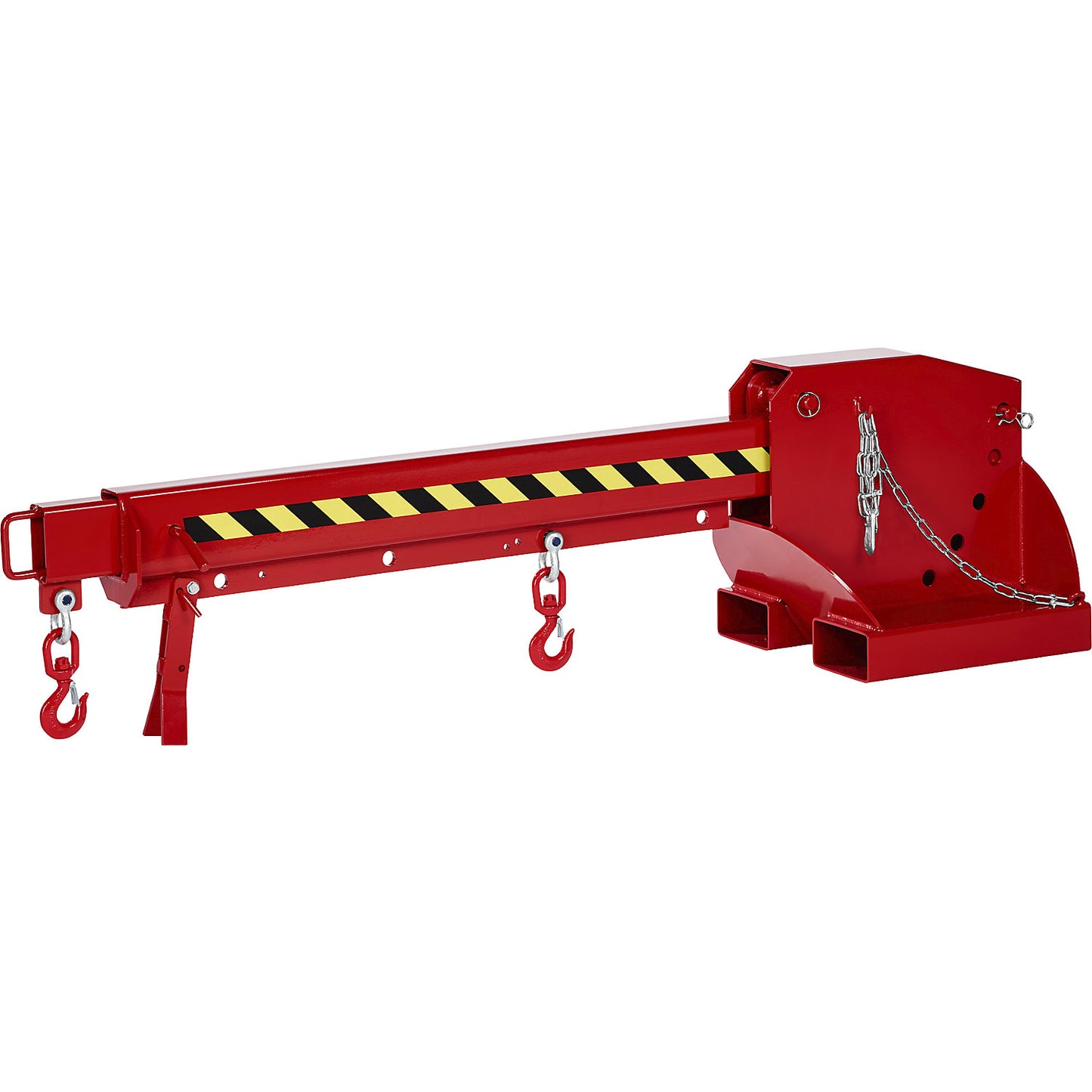 Telescopic loader, height adjustable in 5 levels, max. load 1250 - 8000 kg, flame red.