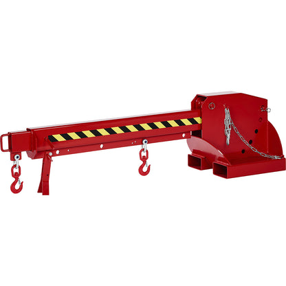 Telescopic loader, height adjustable in 5 levels, max. load 1250 - 8000 kg, flame red.