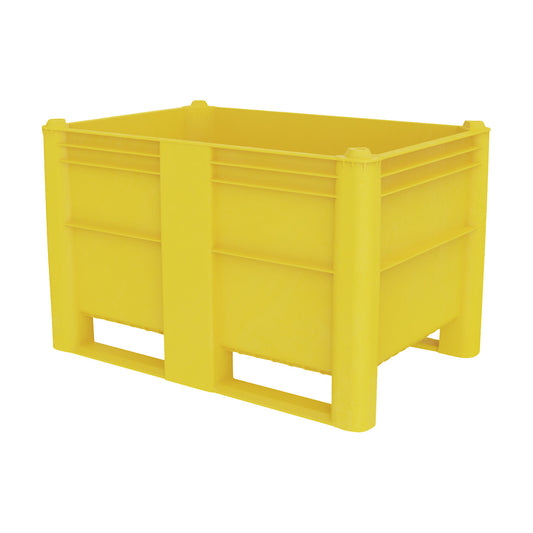 Polyethylene pallet box, capacity 500 l, 2 plastic runners, 1+ items.