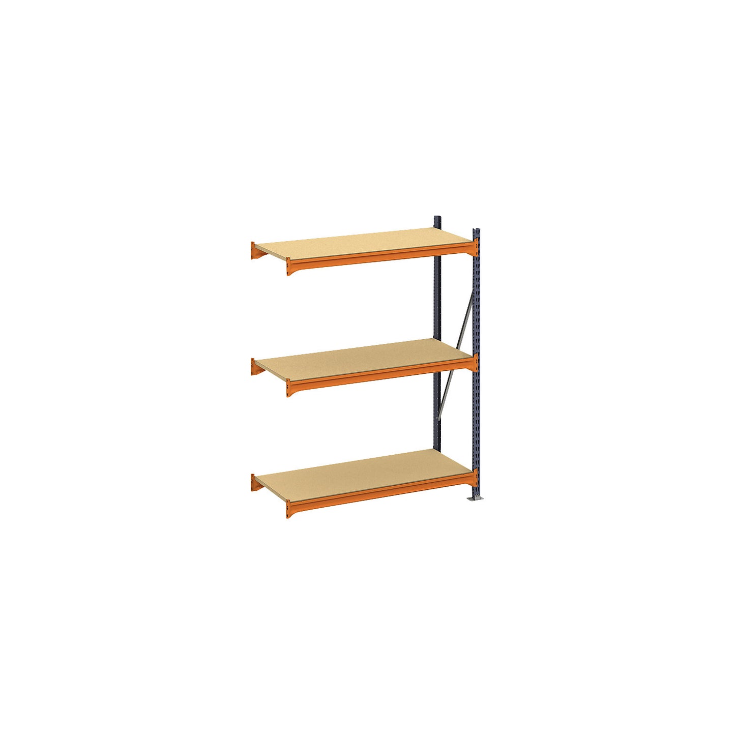 Wide span shelving unit, max. bay load 4000 kg, HxWxD 2000 x 1399 x 600 mm, extension shelf unit.