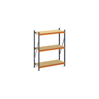 Wide span shelving unit, max. bay load 4000 kg, HxWxD 2000 x 1448 x 600 mm, standard shelf unit.