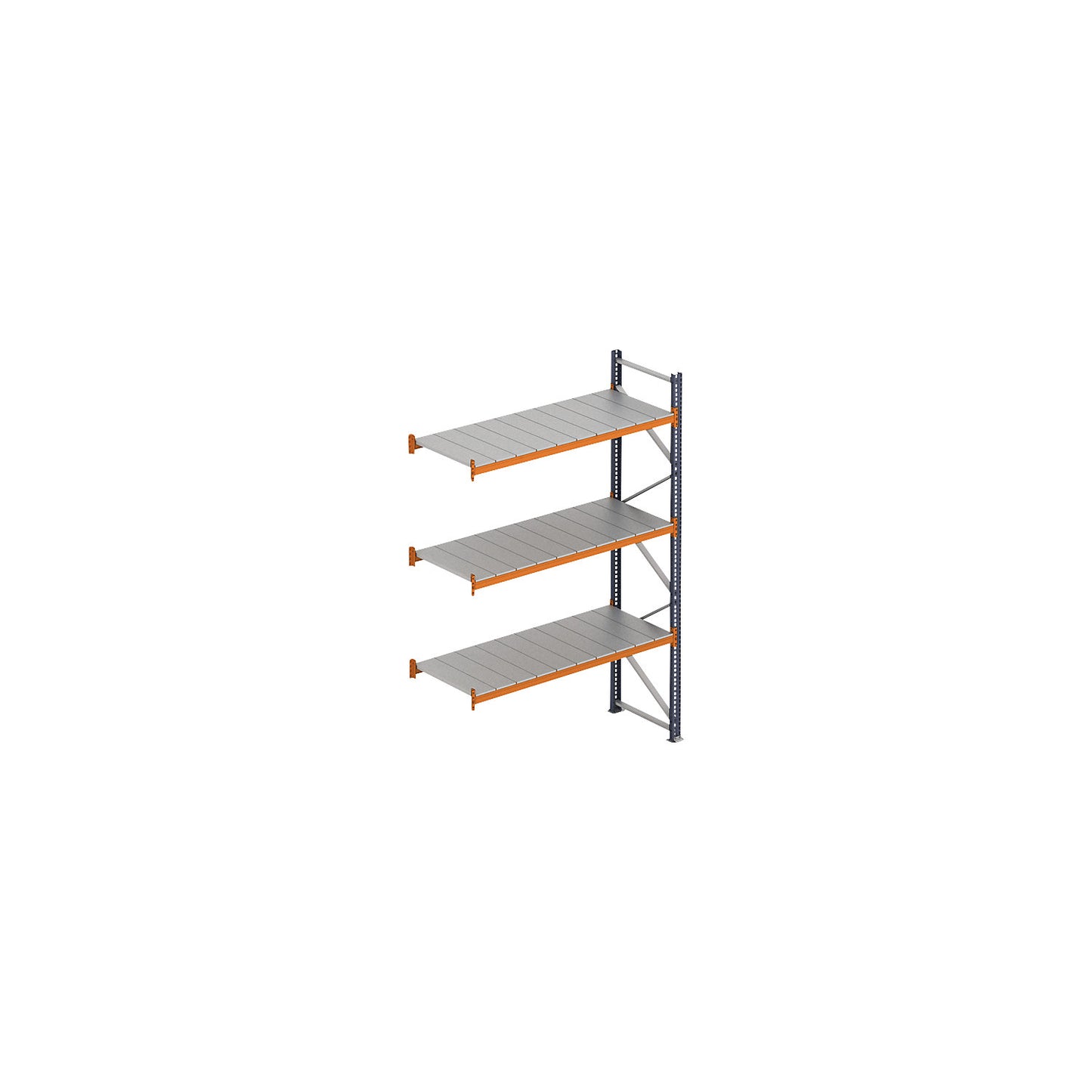 Wide span shelving unit, max. bay load 8000 kg, HxWxD 2000 x 2780.6 x 800 mm, extension shelf unit.