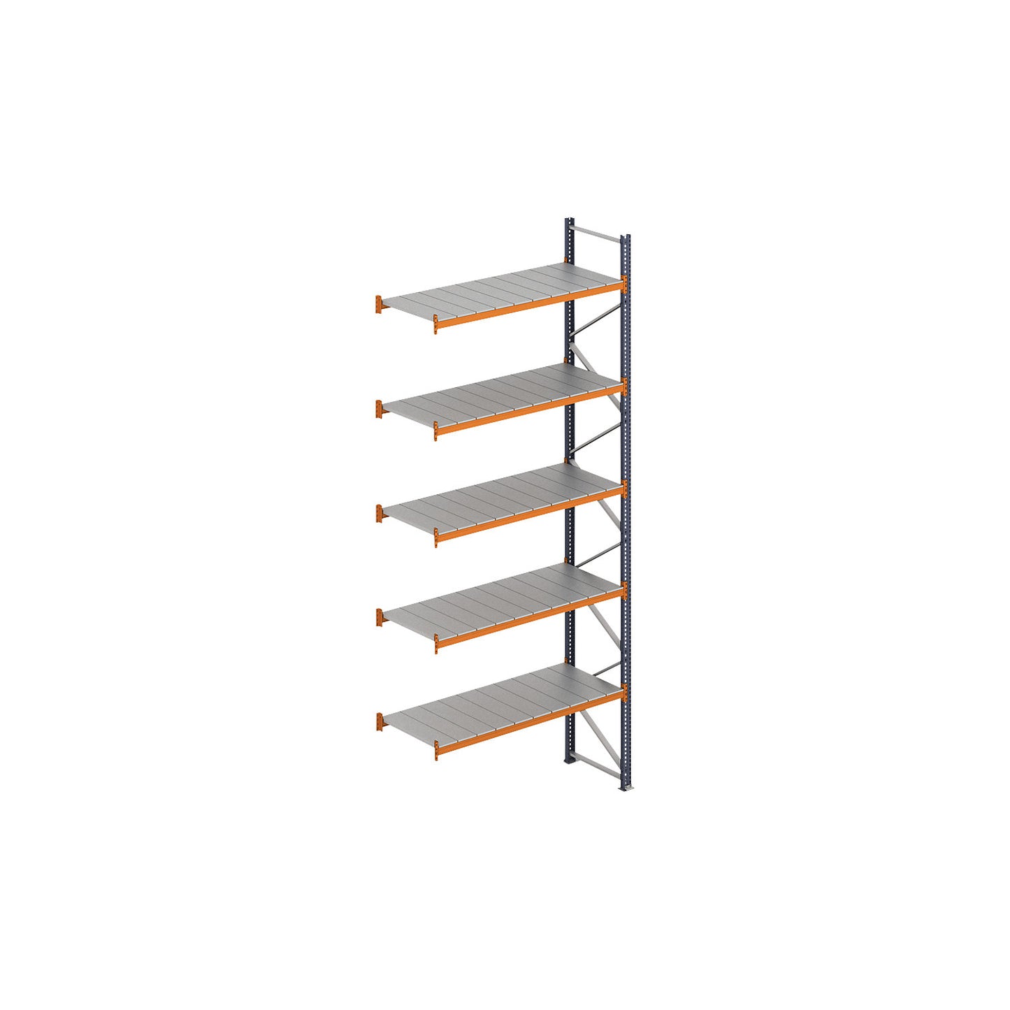 Wide span shelving unit, max. bay load 8000 kg, HxWxD 3000 x 2305.6 x 800 mm, extension shelf unit.