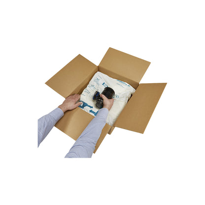Packaging foam, for lightweight items made of PU, pouch-LxW 460 x 460 mm, contents 6,5 l, pack of 36.