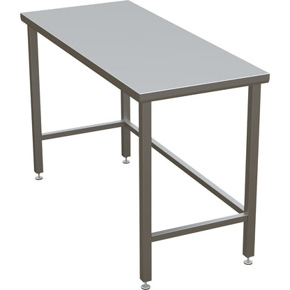 Cleanroom table with smooth worktop, ISO 14644-1:4, HxWxD 900 x 1400 x 800 mm.