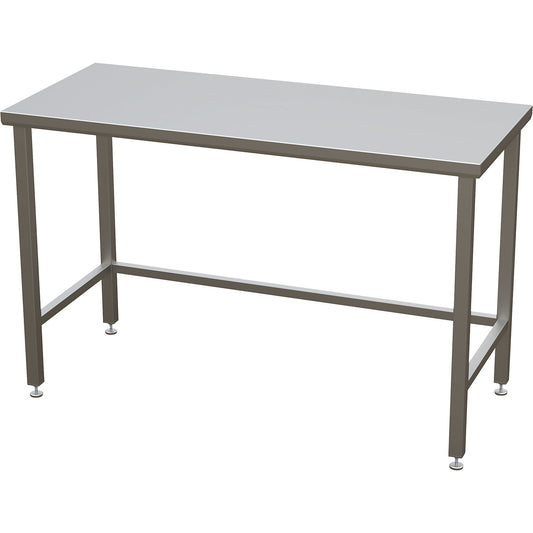 Cleanroom table with smooth worktop, ISO 14644-1:4, HxWxD 900 x 1400 x 700 mm.