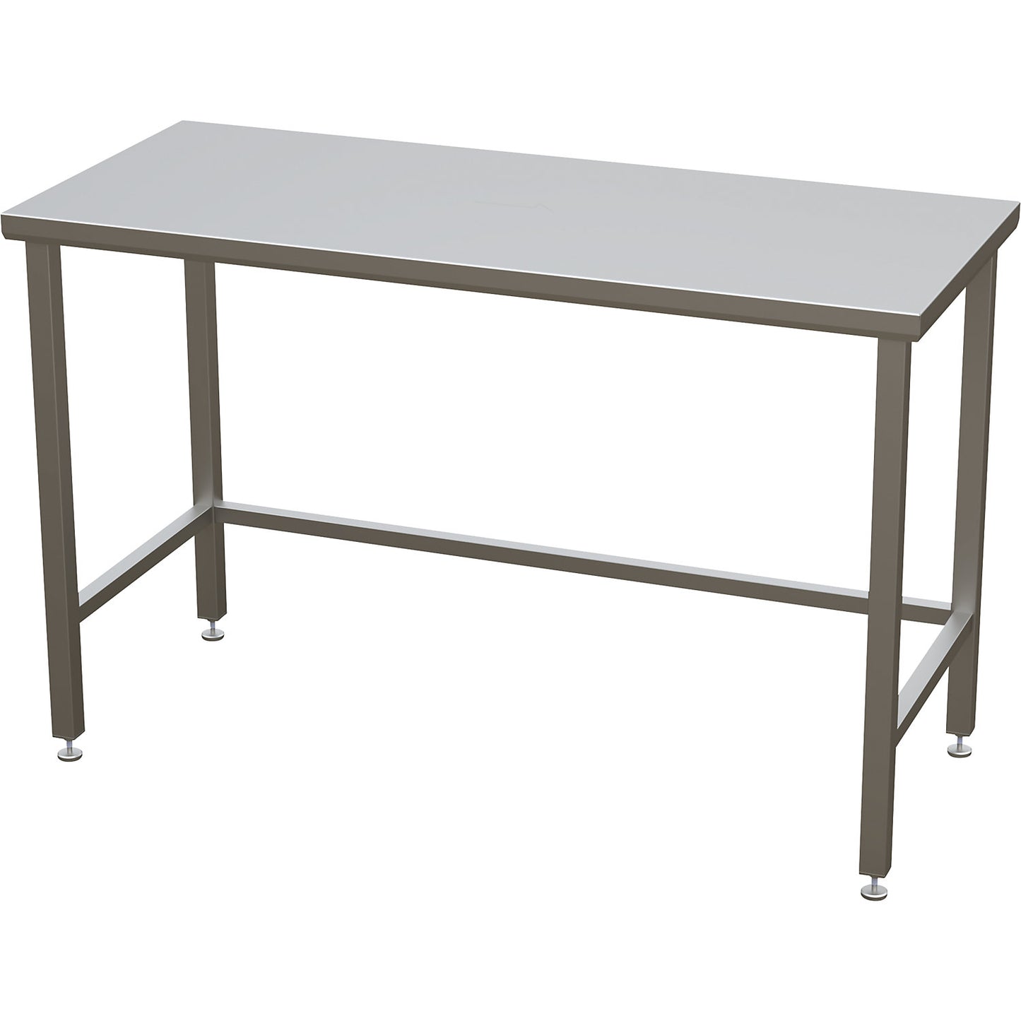 Cleanroom table with smooth worktop, ISO 14644-1:4, HxWxD 900 x 1400 x 800 mm.