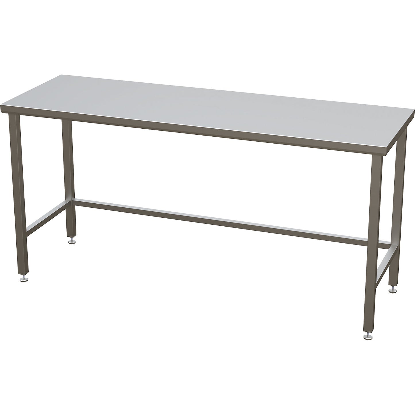 Cleanroom table with smooth worktop, ISO 14644-1:4, HxWxD 900 x 1800 x 800 mm.