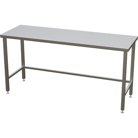 Cleanroom table with smooth worktop, ISO 14644-1:4, HxWxD 900 x 1800 x 600 mm.