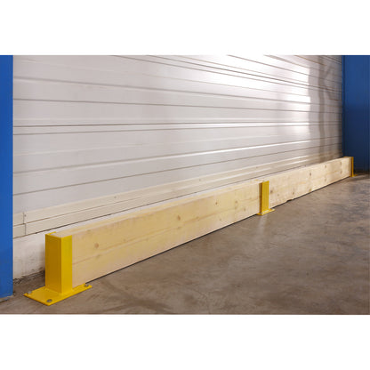 Crash protection post, for 1 board, end element.