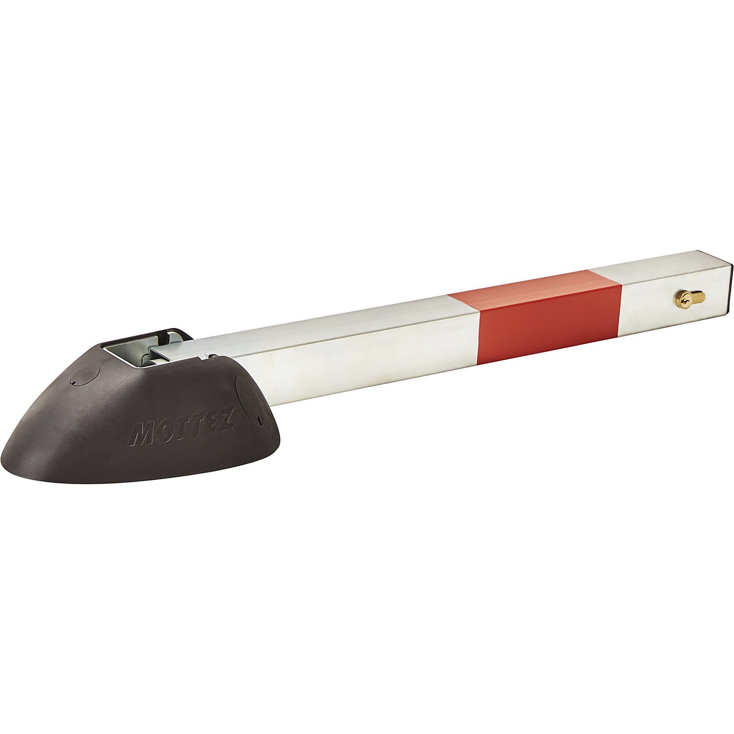 Parking post, folding, to bolt in place, with cylinder lock, WxH 165 x 610 mm.