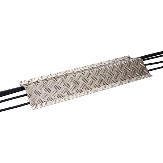 Aluminium cable duct, LxWxH 800 x 280 x 60 mm, silver.