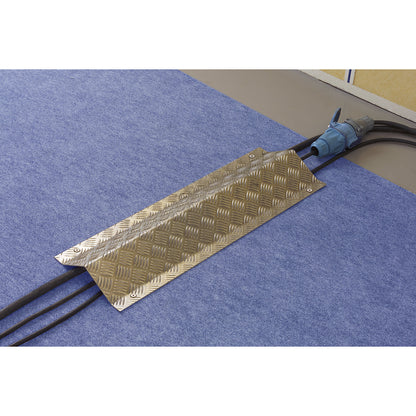 Aluminium cable duct, LxWxH 800 x 280 x 60 mm, silver.