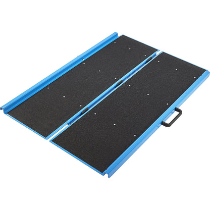 Access ramp, folding, max. load 450 kg, LxW 1360 x 890 mm.