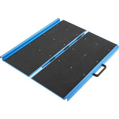 Access ramp, folding, max. load 450 kg, LxW 1060 x 890 mm.