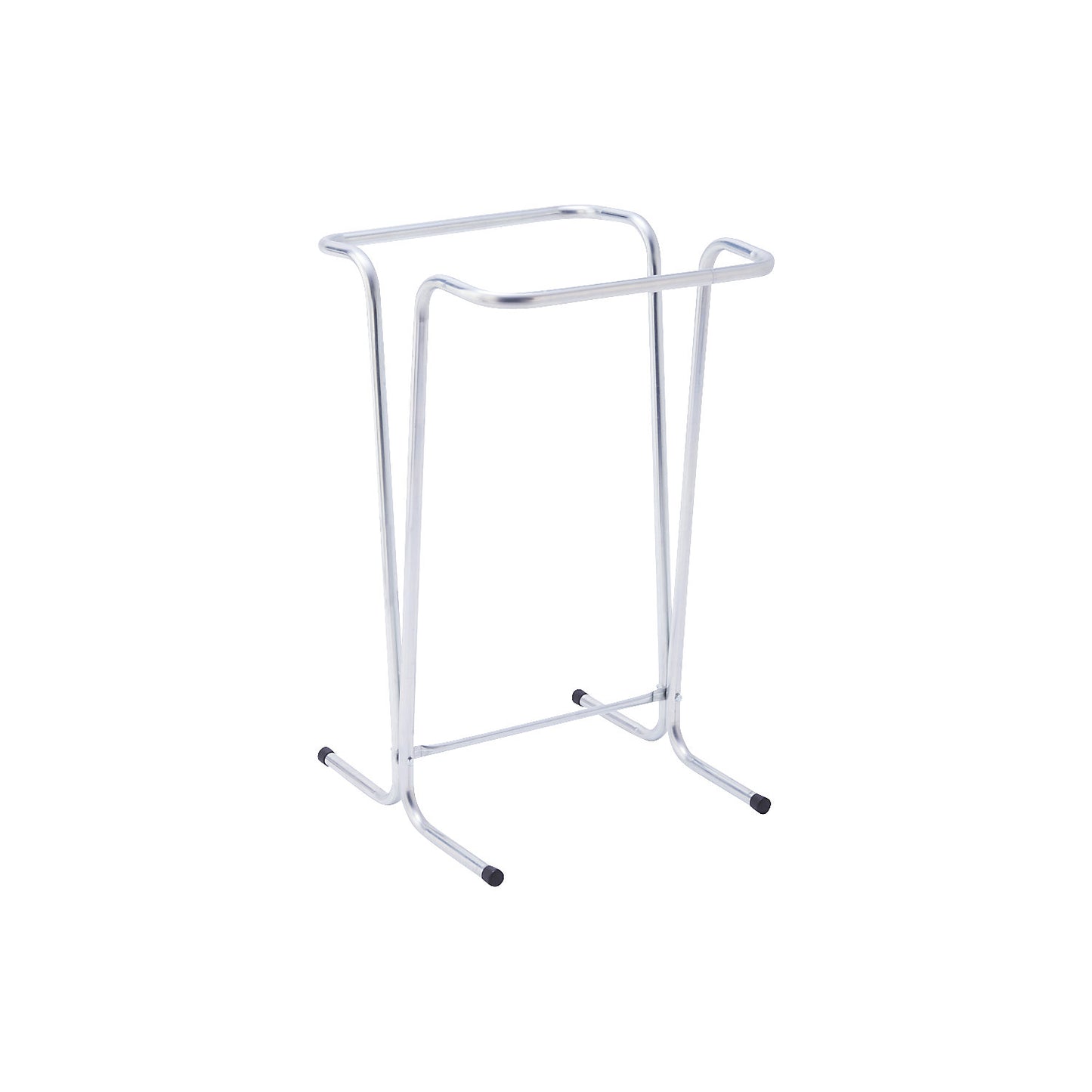 Waste sack holder, stationary, capacity up to 110 l, silver.