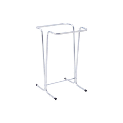 Waste sack holder, stationary, capacity up to 110 l, silver.