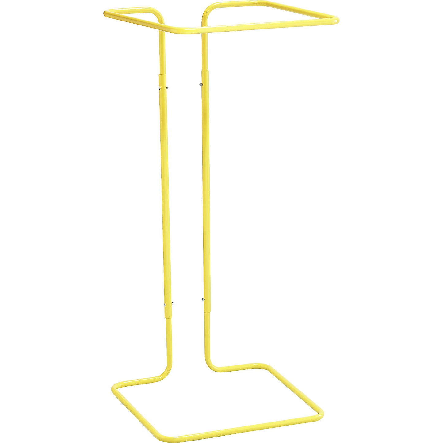 Waste sack holder, stationary, capacity up to 400 l, yellow.