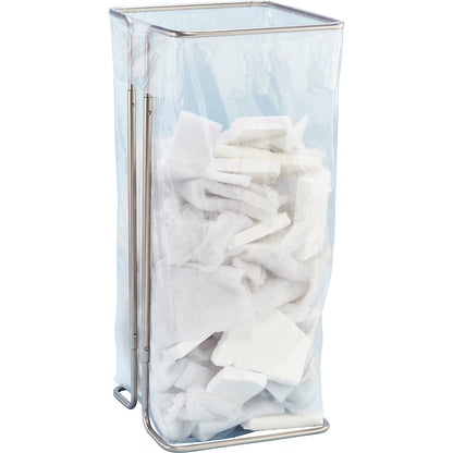 Waste sack holder, stationary, capacity up to 400 l, grey.