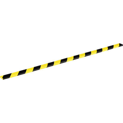 Surface protection profile, type S10, 1 m profile, WxH 40 x 10 mm, yellow/black.