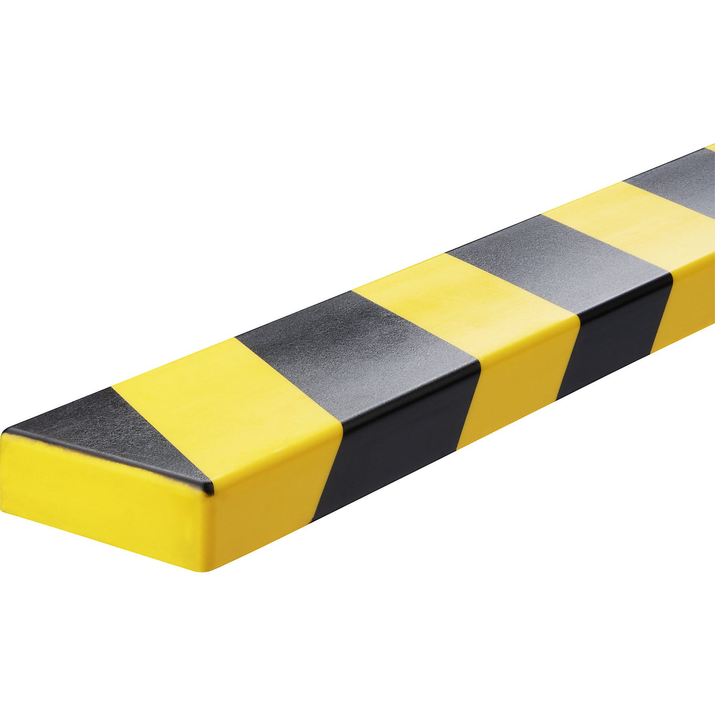 Surface protection profile, type S18, 1 m profile, WxH 73 x 18 mm, yellow / black.