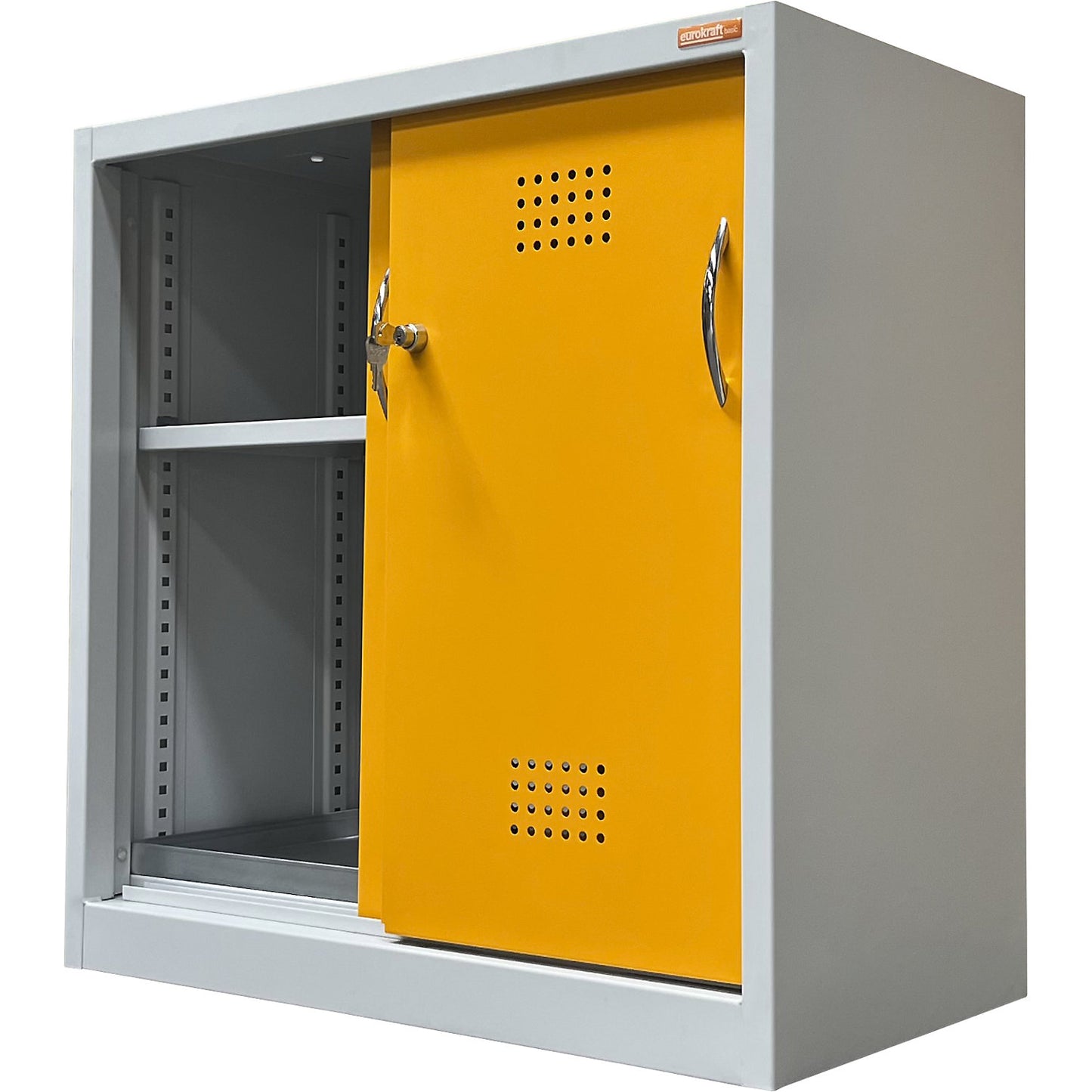 Environmental cupboard with sliding doors, height 900 mm, 1 shelf, with 1 base sump tray.
